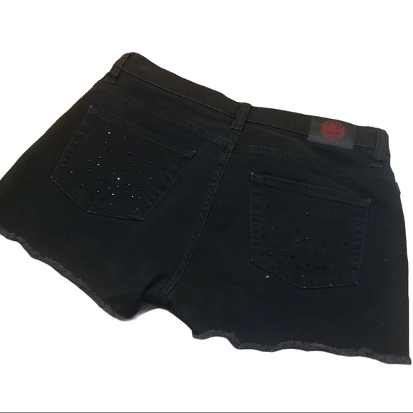 Rock & Republic Shorts Rock Republic Black Cut Off Jean Shorts
